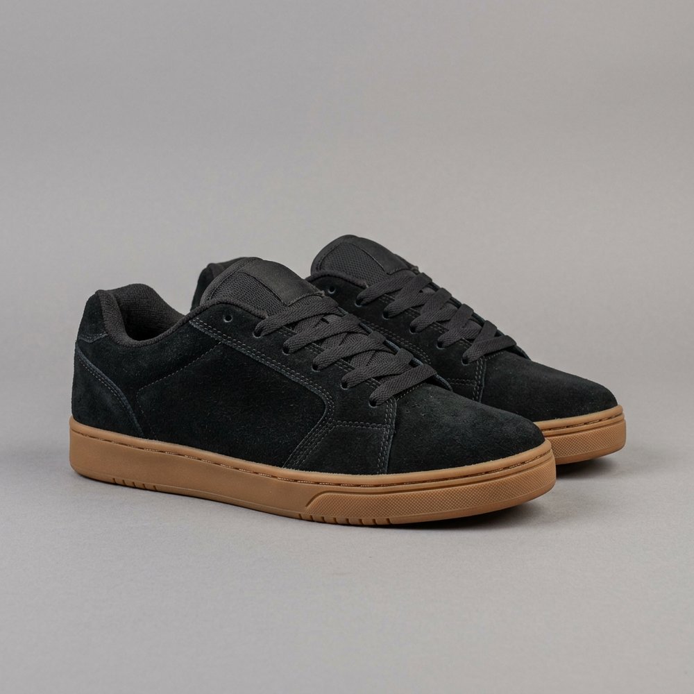 Cupsole skate shoe — suede upper